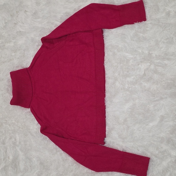 Zara Pink Cropped Turtleneck Sweater. Size S. - Picture 1 of 6
